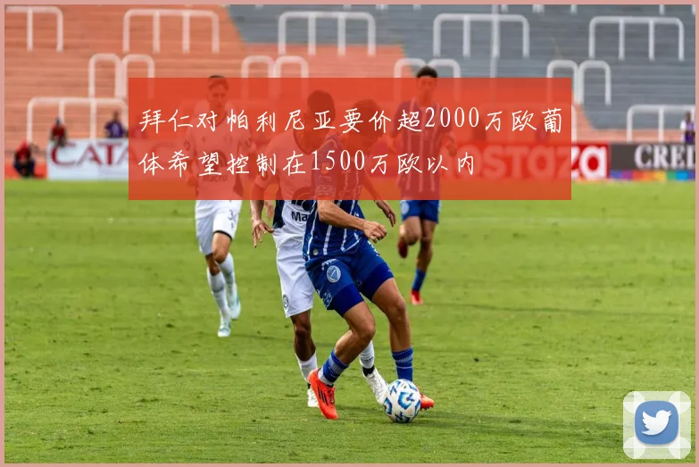 拜仁对帕利尼亚要价超2000万欧葡体希望控制在1500万欧以内